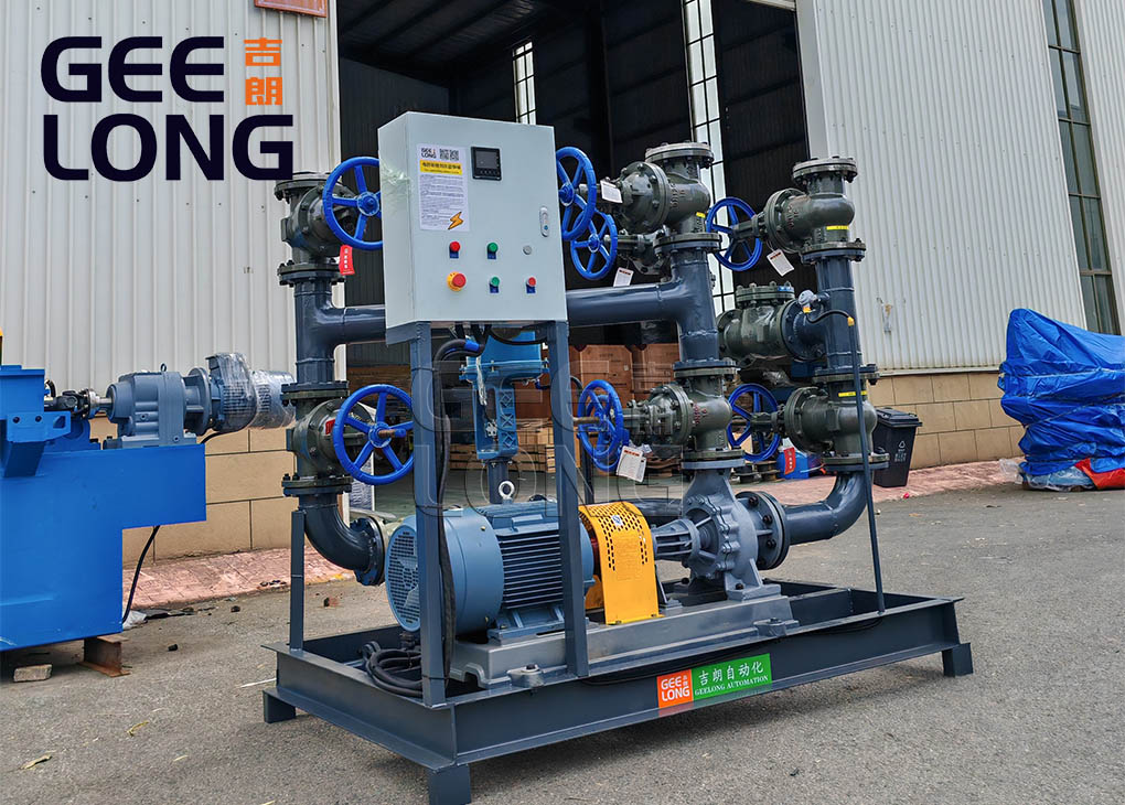 Sistema de bomba de circulación secundaria de aceite térmico de 22KW con CONTROLADOR OMRON