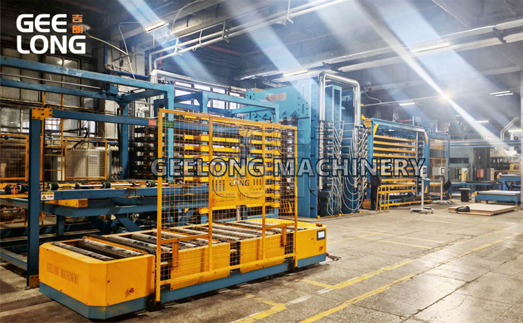 5x10feet película de contrachapado enfrentó línea de máquina de prensa caliente GEELONG